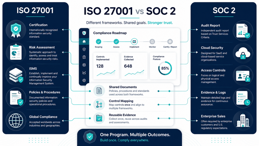 ISO 27001 vs SOC 2: Which Should Startups Do First in 2026?