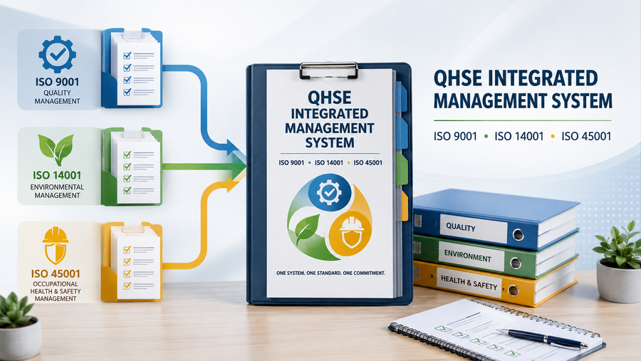  QHSE integrated management system documentation checklist for ISO 9001 ISO 14001 and ISO 45001 templates