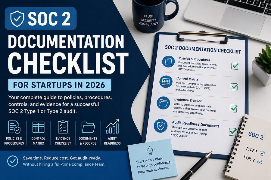 SOC 2 Documentation Checklist for SaaS Startups in 2026