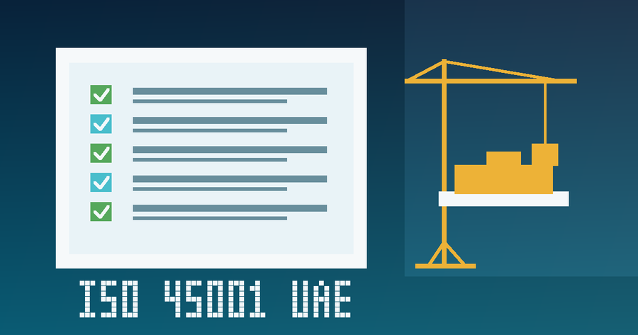 ISO 45001 UAE construction documentation checklist graphic